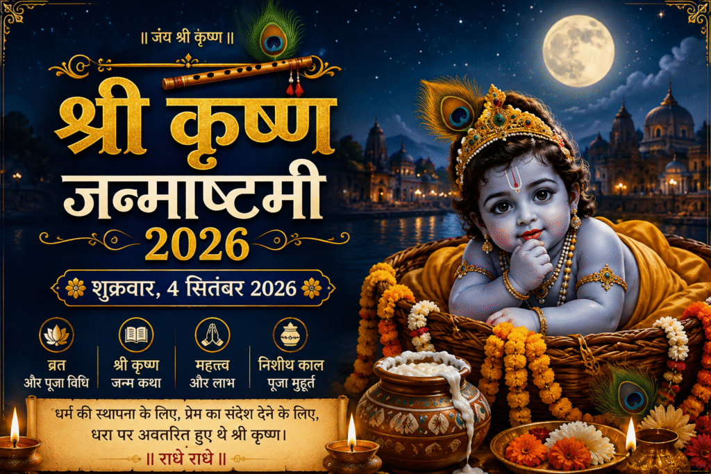 🦚 Shri Krishna Janmashtami 2026